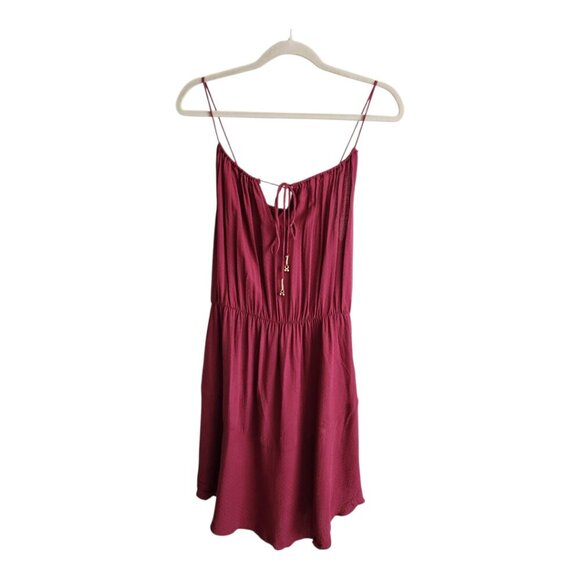Intimately Free People Camisole Mini Dress Wine Color Size Large - Picture 1 of 13